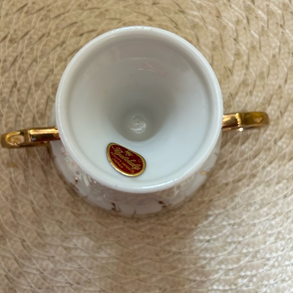 Vintage Pearlescent Royal Sealy Lusterware Double Handled Compote Cup, Berry cup - Picture 9 of 12